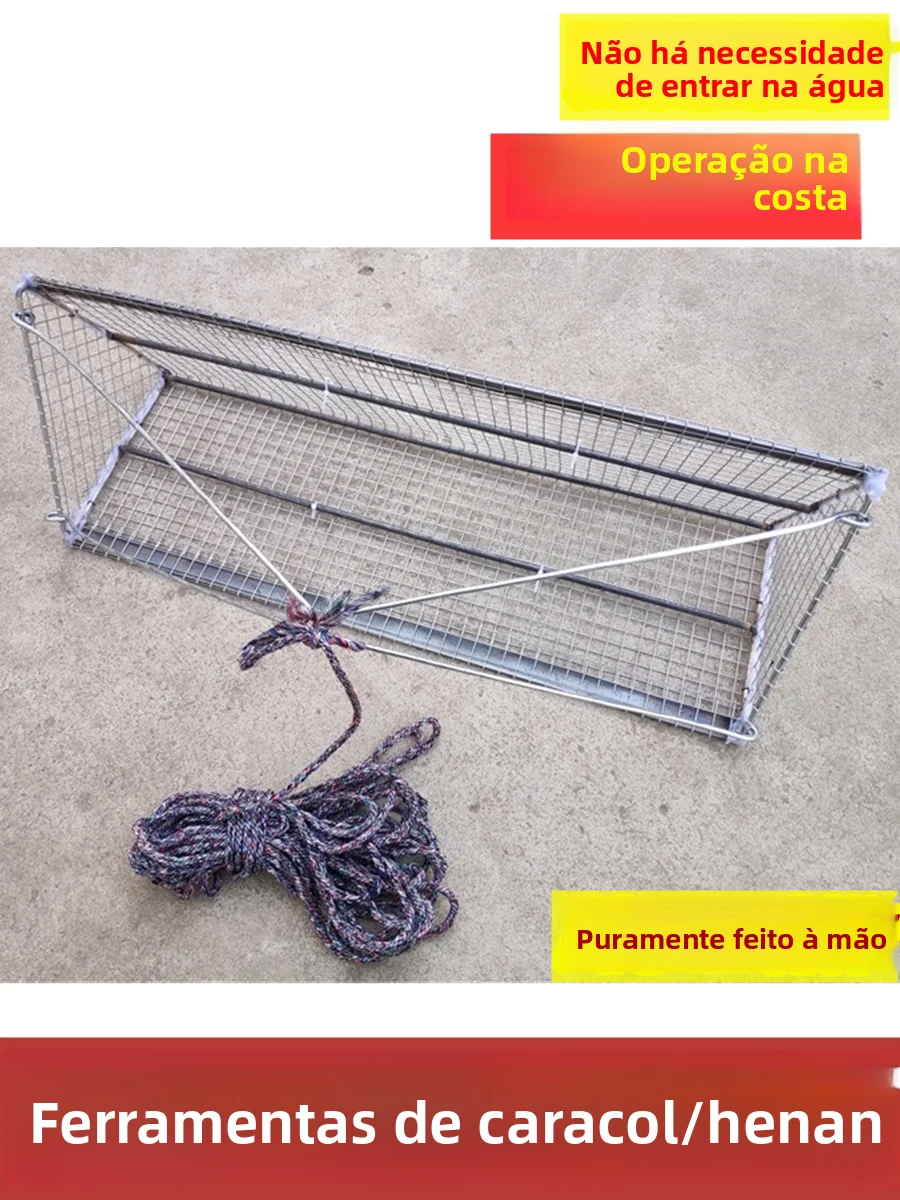 fishing-net-tool-welded-frame-collecting-device-river-mollusk-harvesting-gear-long-handle-triangular-net-for-camping