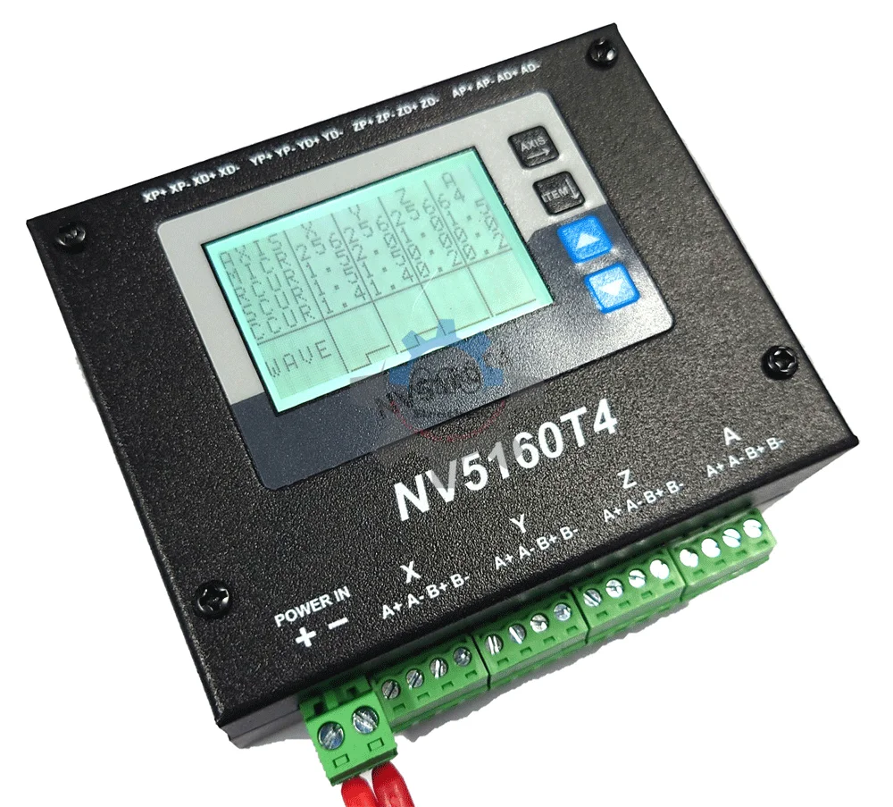 Latest CNC Engraving NV5160T4 4-Phase Stepper Motor Driver Mach3 Ethernet Drive And Control Digital Display 4-Axis Motor Control