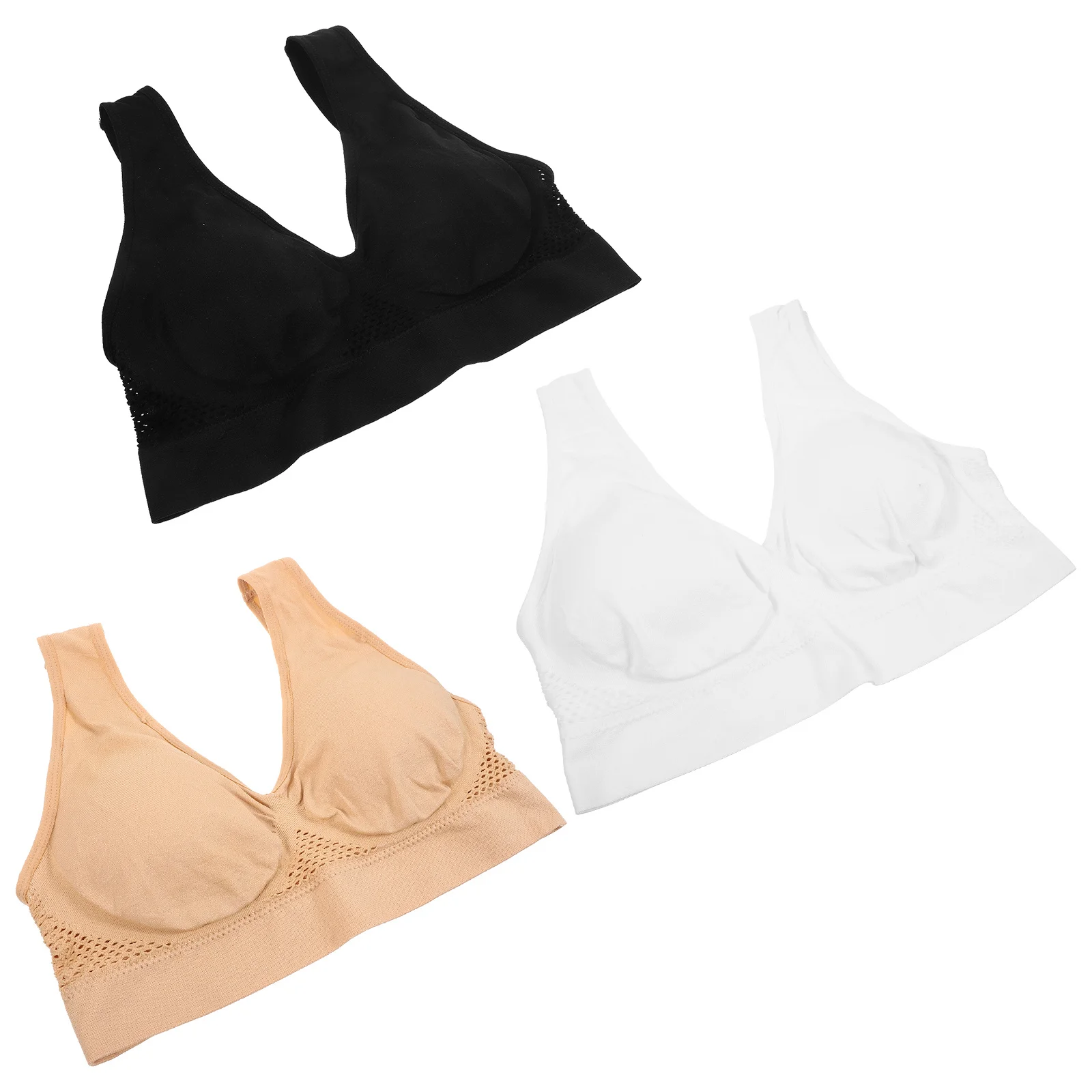 

3 шт. Xl спортивные бюстгальтеры женские дышащие сетчатые топы для тренировок спортивные бюстгальтеры комплекты для фитнеса йоги поддержка бега бюстгальтеры топы для спортзала женские