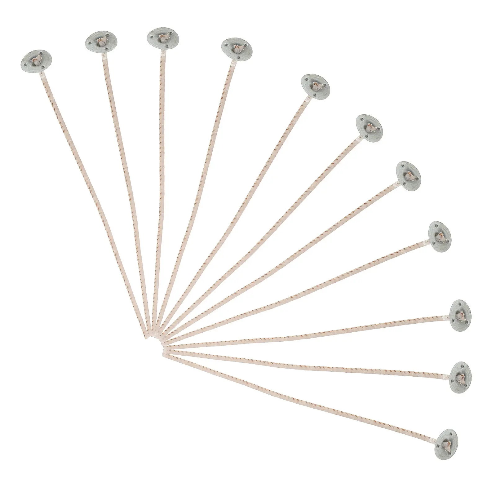 20pcs Sturdy Brown Floral Wire Cotton Wicks for Beeswax & Soy Wax DIY Aromatherapy Wax Melts Crafting