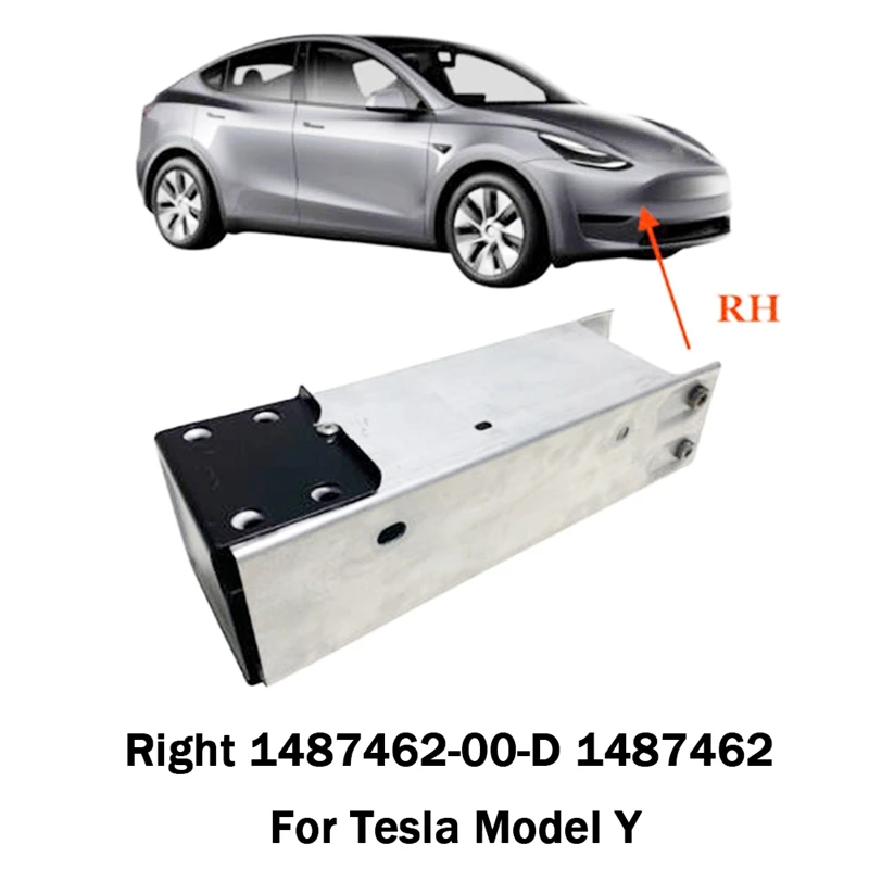 For Tesla Model Y Spare Parts Accessories 1487462-00-D 1487462 Front Bumper Reinforement Rail Extension Right Crush Can