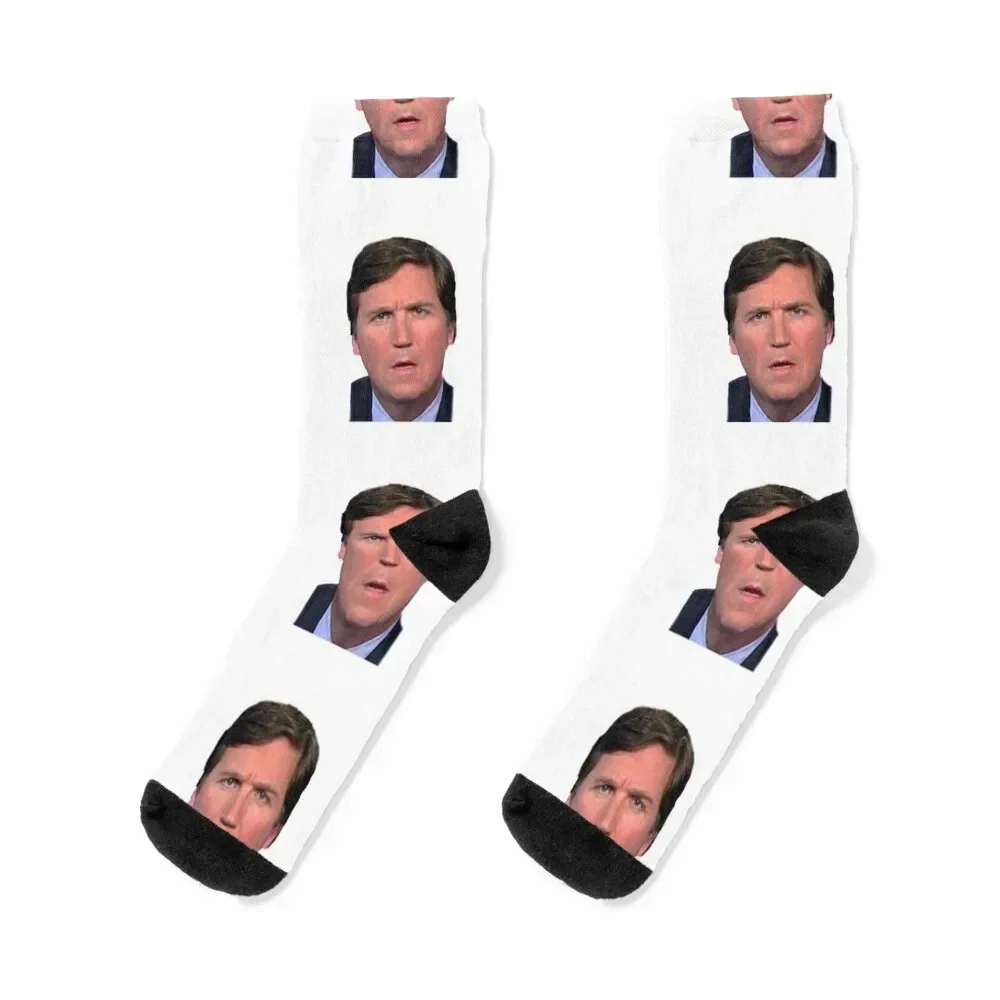 Tucker Carlson’s Bruh Face Socks custom short tennis Boy Child Socks Women's