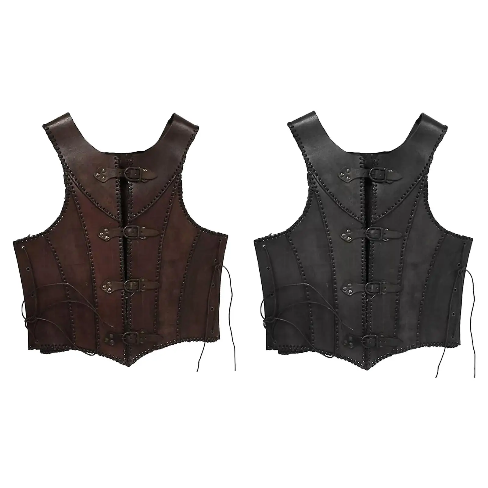

Medieval Chest Armor Mercenary Knight Vest Tops Vintage Style Vest Armour for Role Play Fancy Dress Cosplay Men Women Halloween