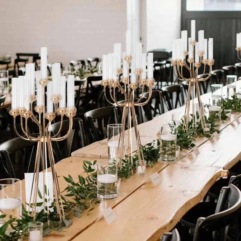 4/6/8 Stück Metall-Kerzenhalter, Ständer für Hochzeitstischdekoration, Weihnachtsdekoration für Zuhause und Partys – Detail 1