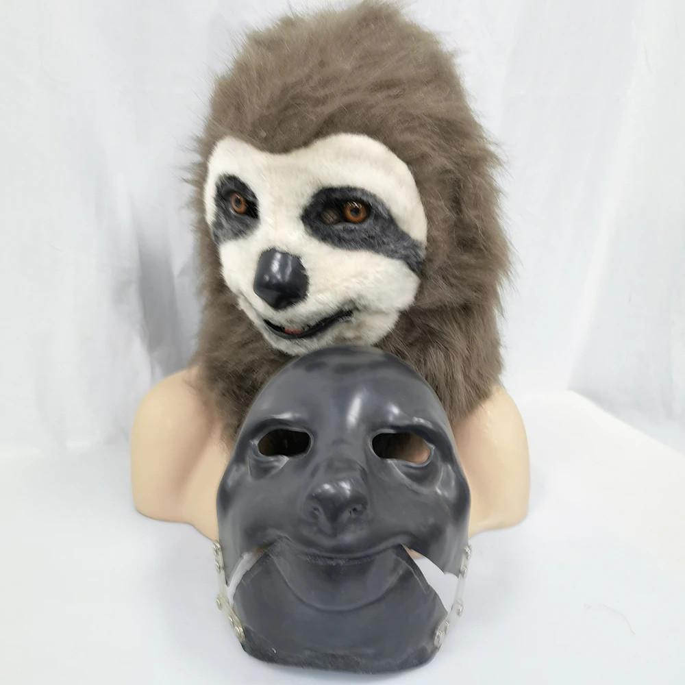 DIY Animal Moving Mouth Blank Mask  Mold DIY handmade  Sloth mold Set Package Make Your Own Halloween Pro