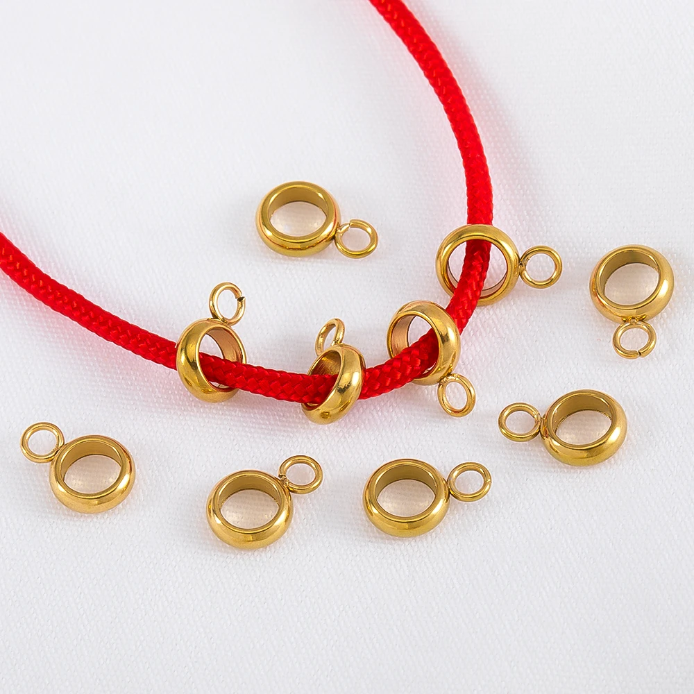 

20pcs 10pcs Stainless Steel 6mm Pendant Clip Connectors Bail Clasps For DIY Necklace Pendants Clip Pinch Findings Jewelry Making