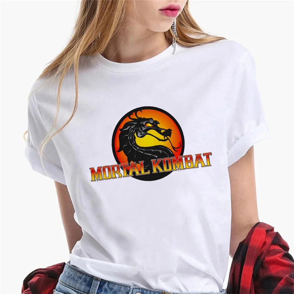 Mortal Kombat t shirt women harajuku Y2K funny top female anime clothes