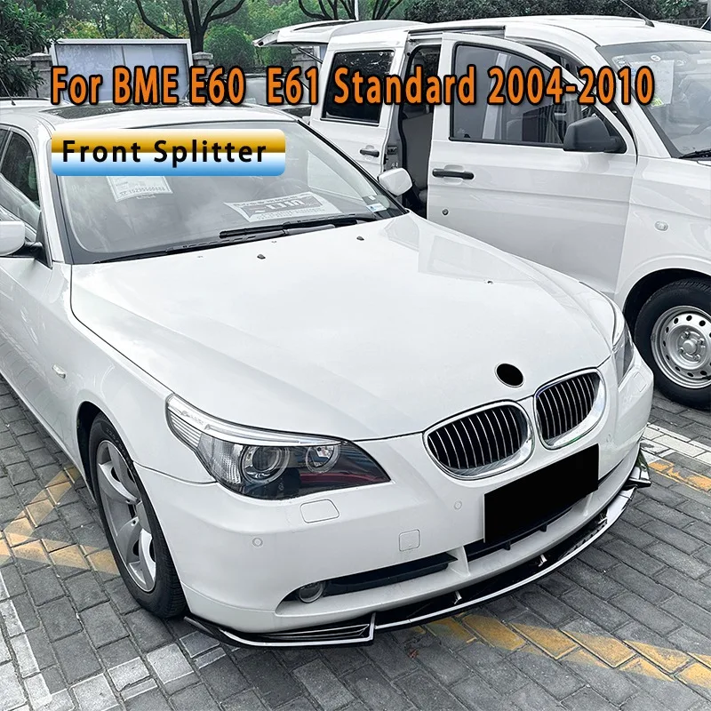 Für BMW E60 Limousine BMW E61 Touring Standard Modell 2004-2010 Auto Frontschürze Lip Spoiler Splitter Diffusor 3 stücke Splitter Bodykit