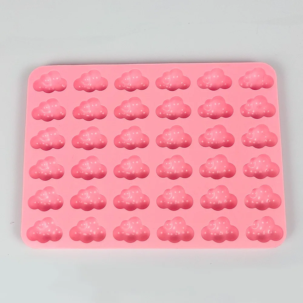 36 Holes Simulation Cloud Scented Mochi Squishy Toy Moulds Candle Silicone Mold Simulation Modeling Candle Diy Plaster Baking