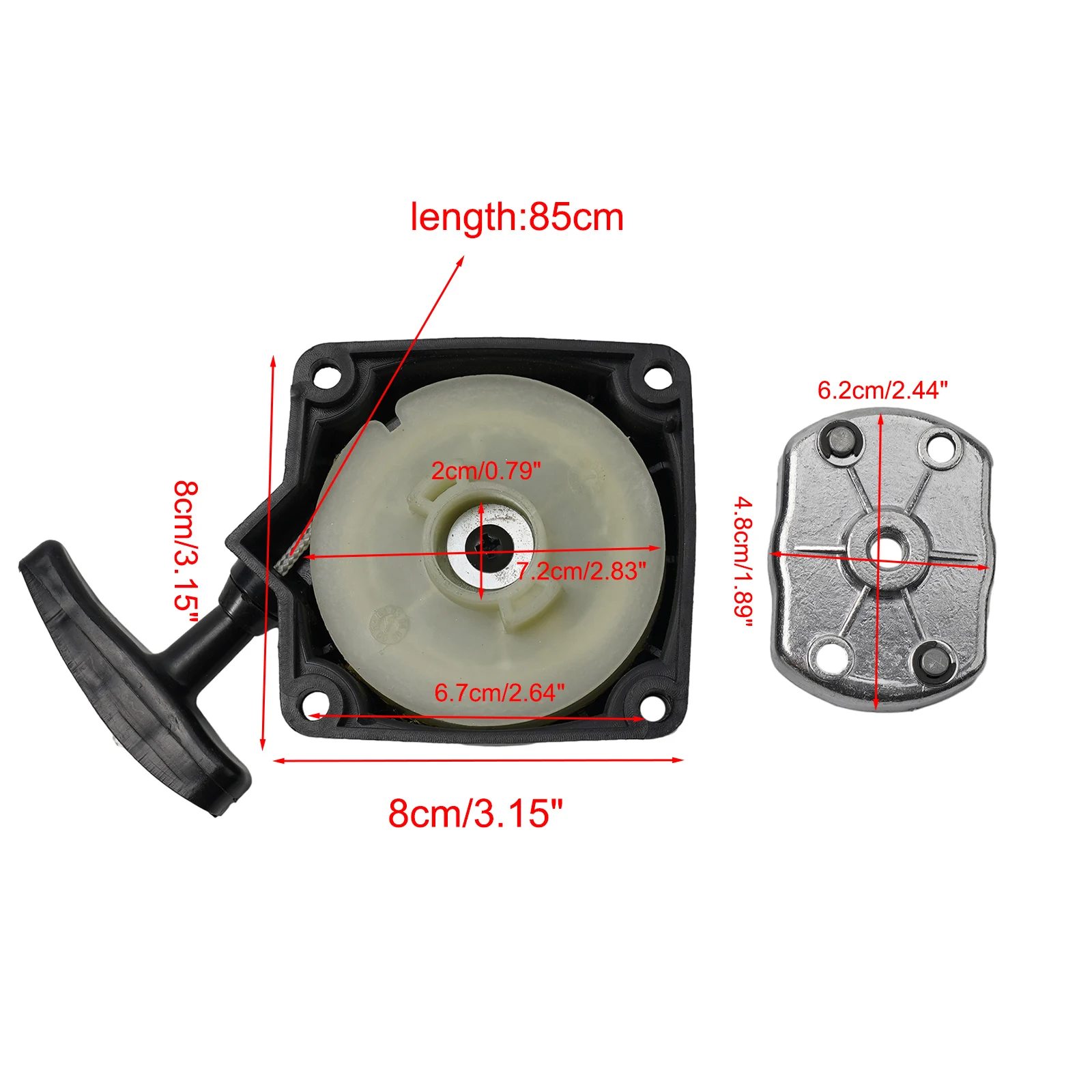 Replacement Recoil Starter Kit For Brush Cutter Pullstart Pull Start Starter Assembly For Strimmers Lawnmowers
