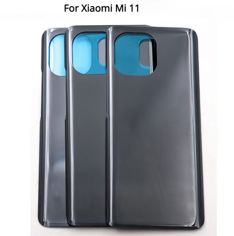 Für Xiaomi Mi 11 M2011K2C M2011K2G Batterie Zurück Abdeckung 3D Glas Panel Mi11 Hintere Tür Batterie Gehäuse Fall Mit Klebstoff Ersetzen