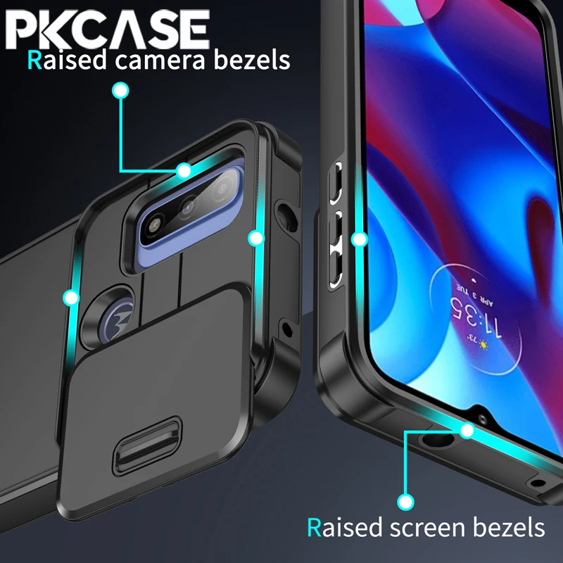 PKCASE Slide Window Shockproof Phone Case For MOTOROLA G Play G Power G Stylus G 5G 2025