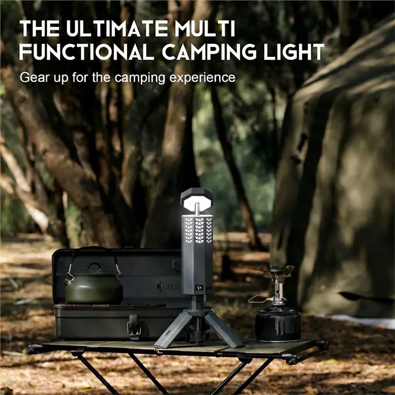 BHBD-Telescopic Camping Light 20000Mah Rechargeable Outdoor Fishing Lantern Dimming Night Atmosphere Emergency Light