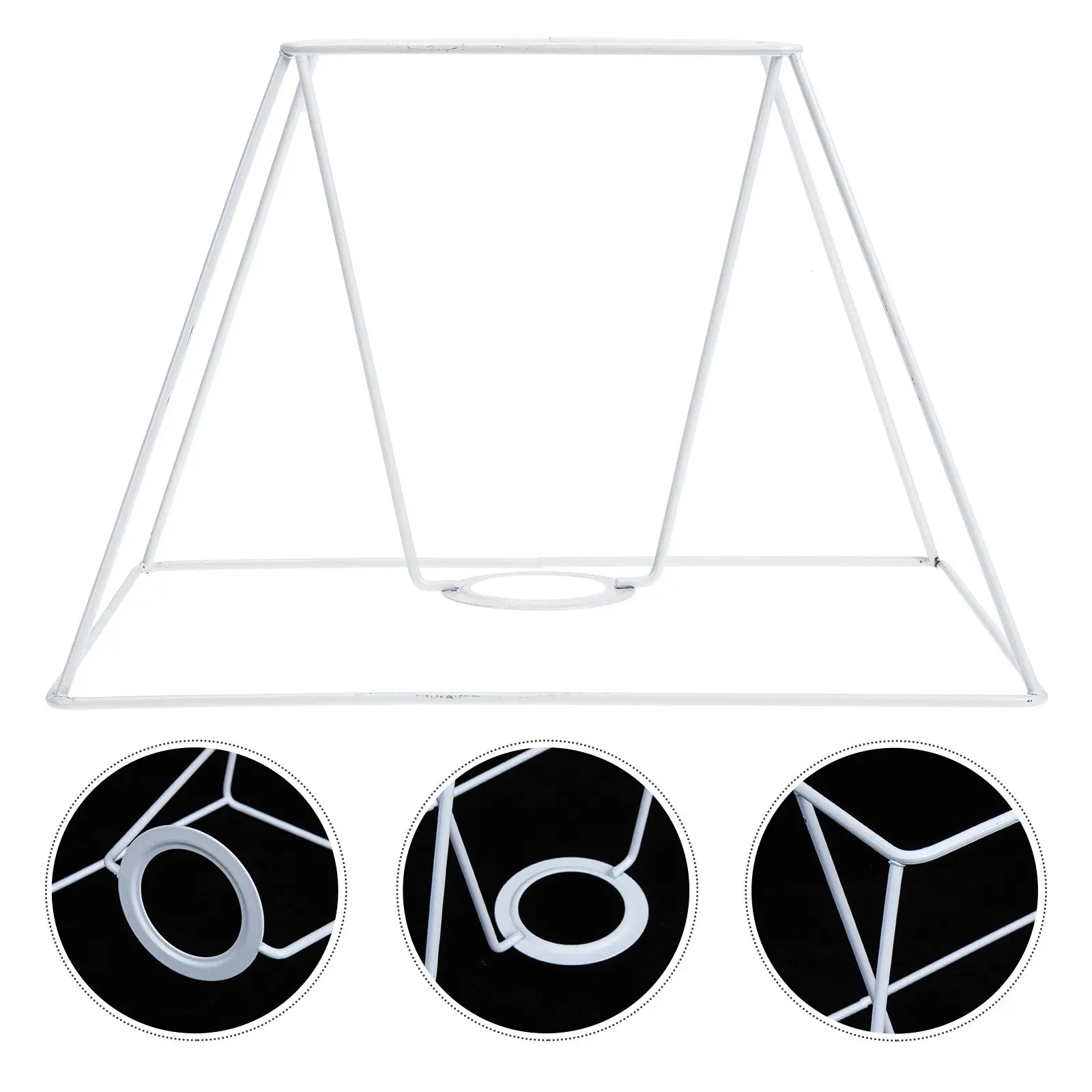 

Metal Iron Lampshade Frames DIY Tapered Lamp Frame for Table Lamps Floor Lamps Decorate Your Lamp Easy Install Durable Safer