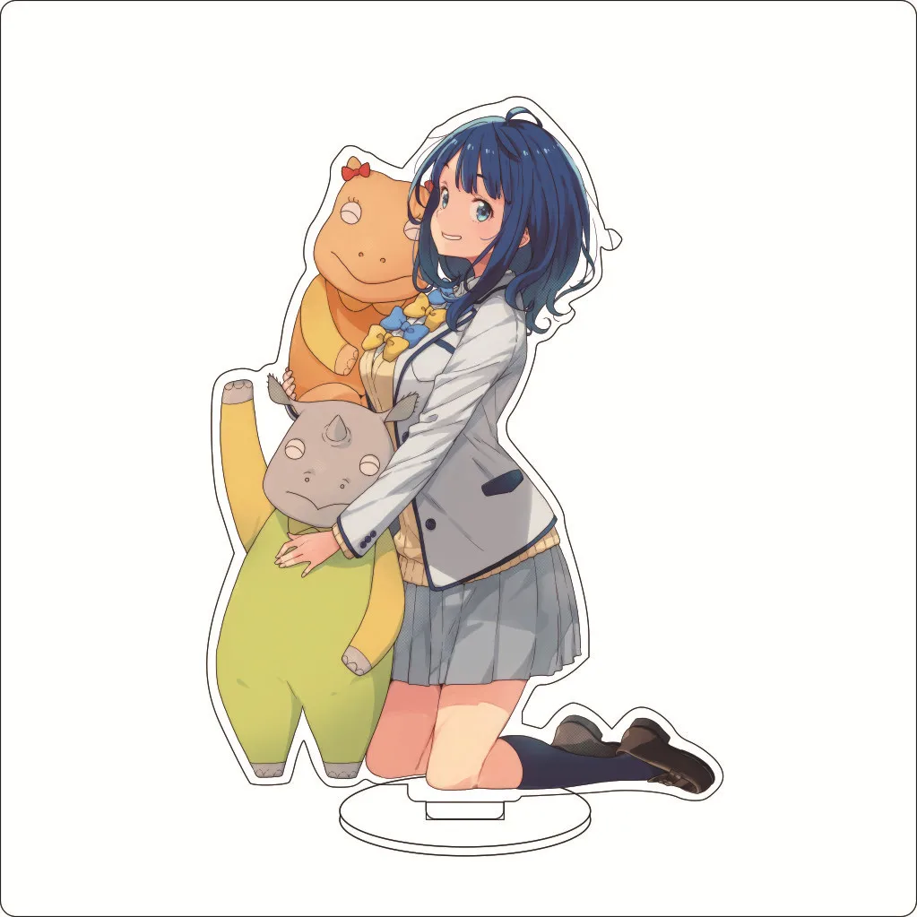 16CM Anime Too Many Losing Heroines Yanami Anna Yakishio Remon Komari Chika Basori Tiara Cos Acrylic Figure Stand Ornament Gifts