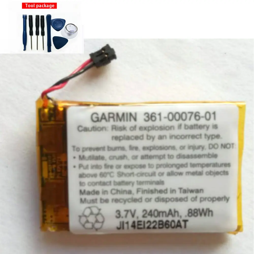 

3.7V 240mAh 0.88Wh 361-00076-01 battery for Garmin Battery