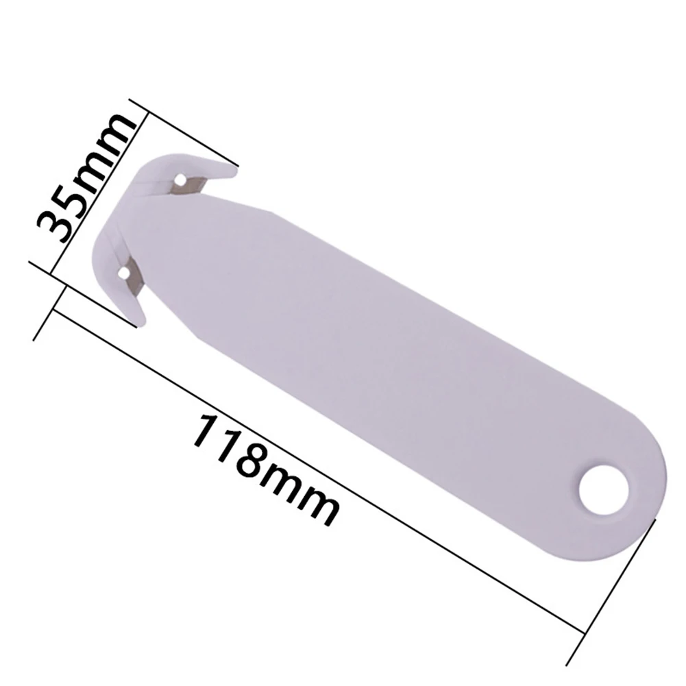 Double-Edged Safety Box Cutter Multi Tool Sharp& Steel Blade, Safe Cutting For Shrink Wrap Stretch Wrap Tape And Plastic