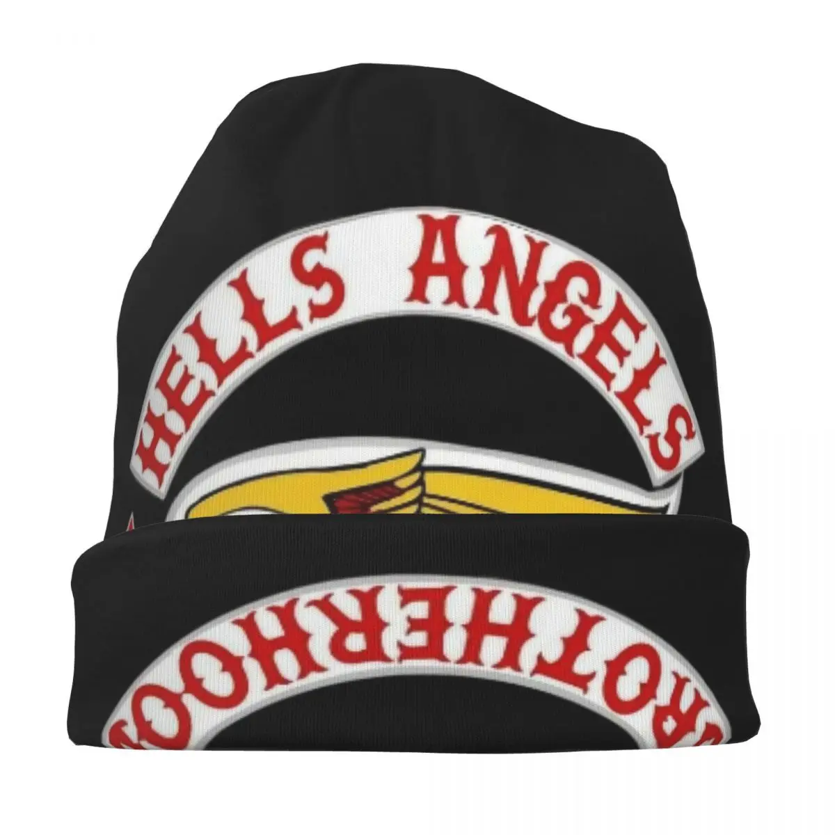 Hells Brotherhood Motorcycle Club Race Bonnet Hats Fashion Skullies Beanies Hats Angels for Men Women Warm Thermal Elastic Caps