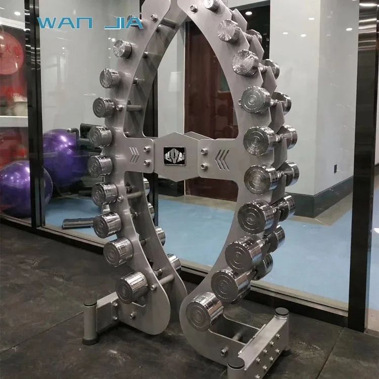 

Новая концепция, профессиональная небольшая стойка для гантелей, стойка для фитнеса, вешалка для хранения гантелей