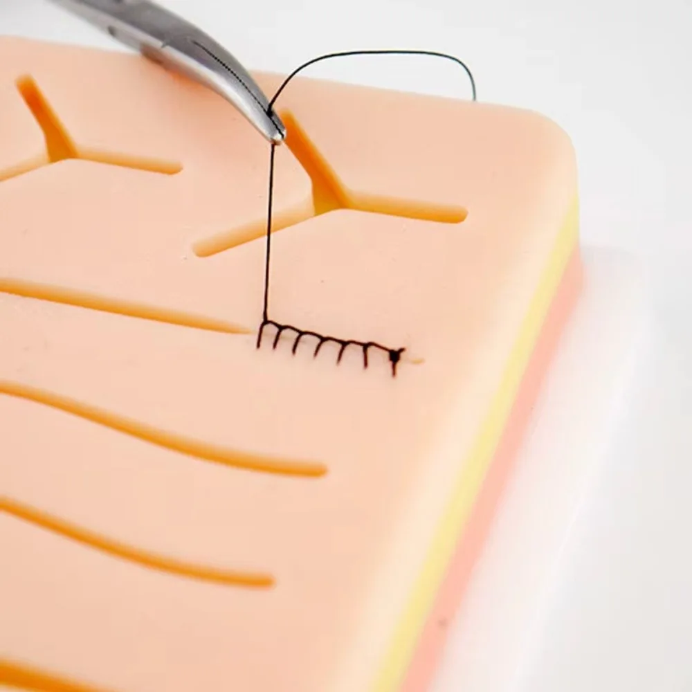 New High Quality Training Kit Silicone Skin Pad Traumatic Suture Practice Simulation Suture Training Kit Surgical Wound Practice