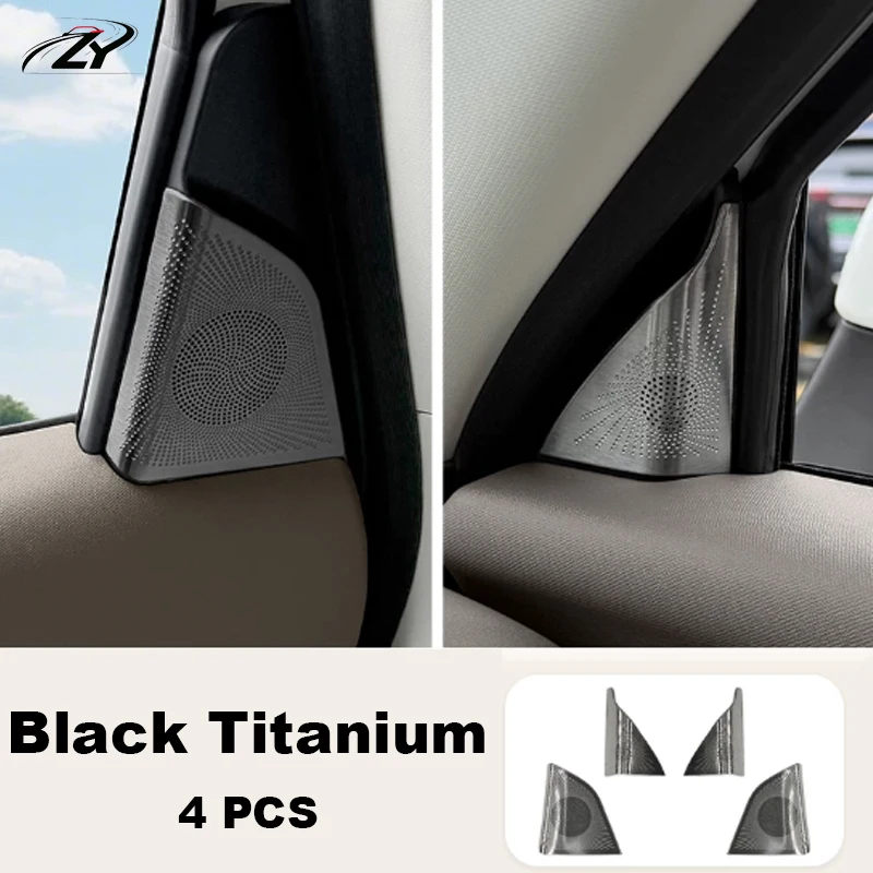 For GMW ORA 5 2026 2027 Car Three Corner Door Panel Black Silver Titanium Protective Cover Accessories