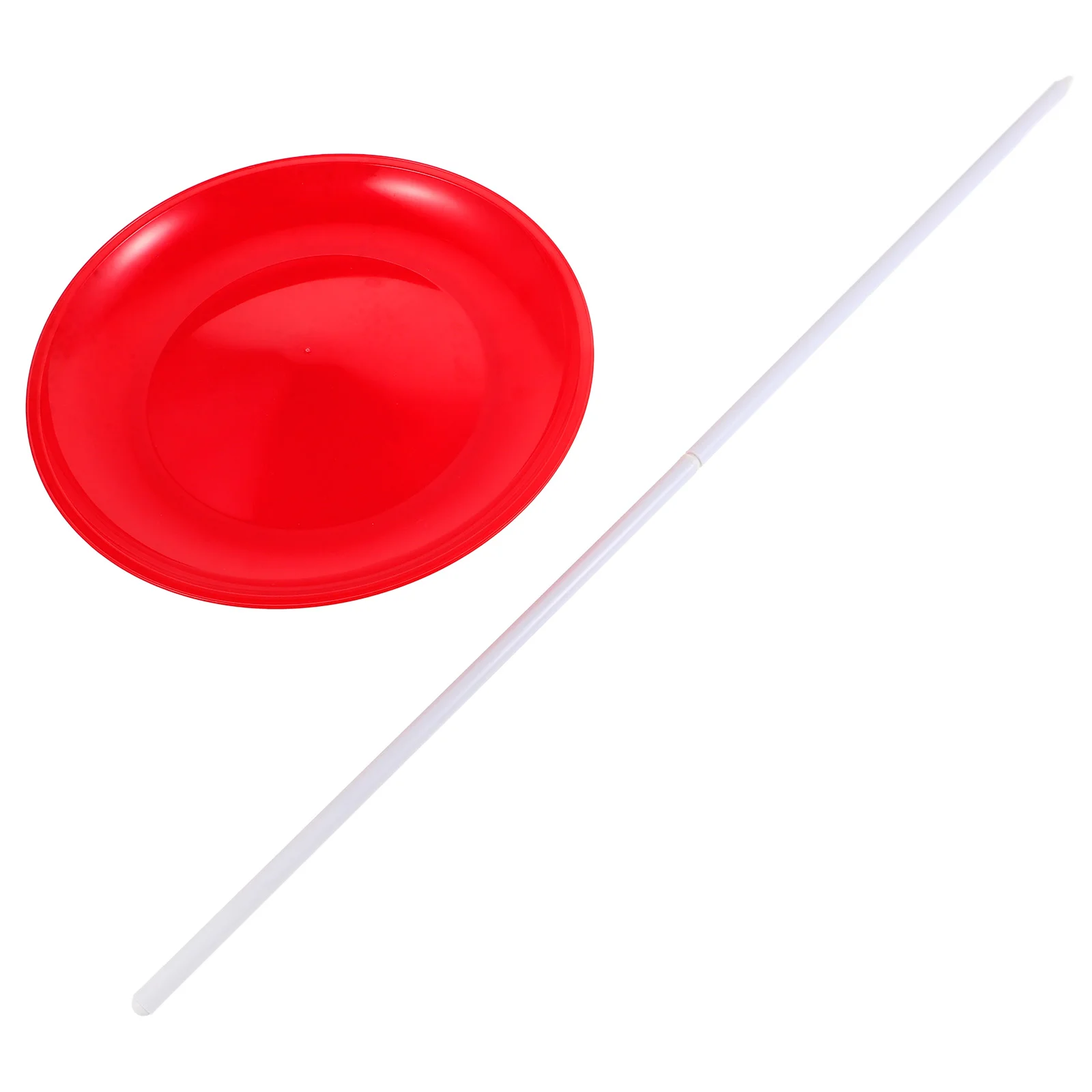 Juggling Turntable Spinning Plate for Circus Kids Performance Props with Sticks Plastic Toys Eating