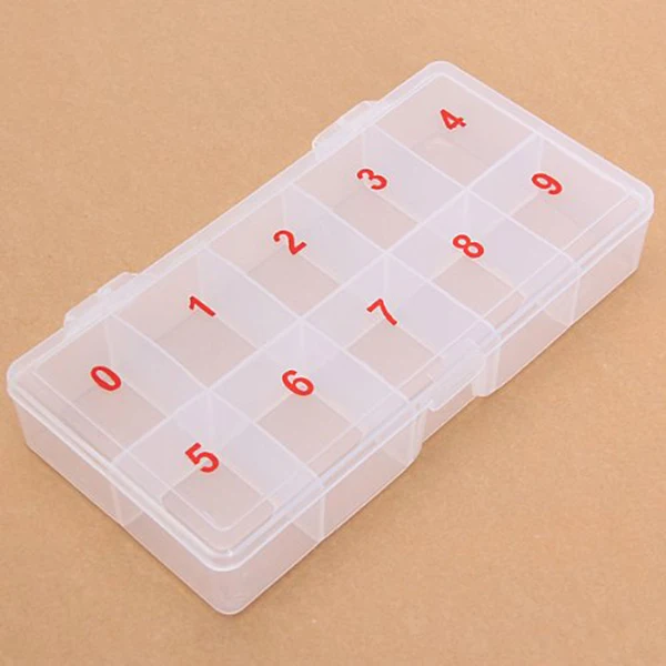 

Nail tip box False nail tip box Nial sticker case 10 Jewelry storage box