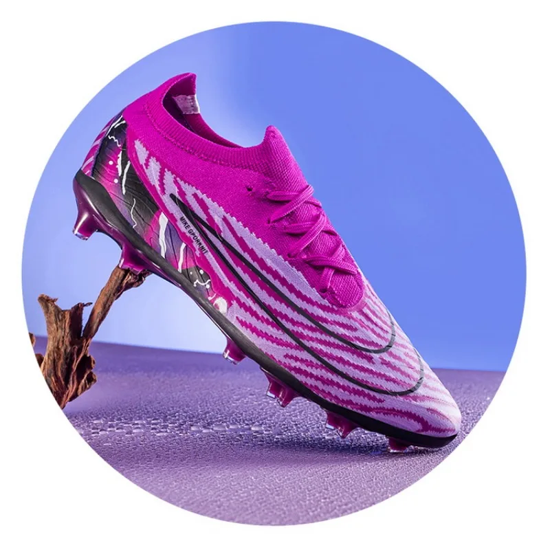 รองเท้าฟุตบอลผู้ชายแบบมืออาชีพ TF สำหรับสนามหญ้าเทียม รองเท้ากีฬากลางแจ้ง รองเท้าฝึกซ้อม
