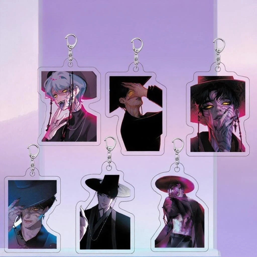 

Kpop Anime Acrylic Keychain Cute Cartoon Hunter Car Key Ring Aesthetic Keychains Accessories Bag Pendants Fans Collect Gift 키링