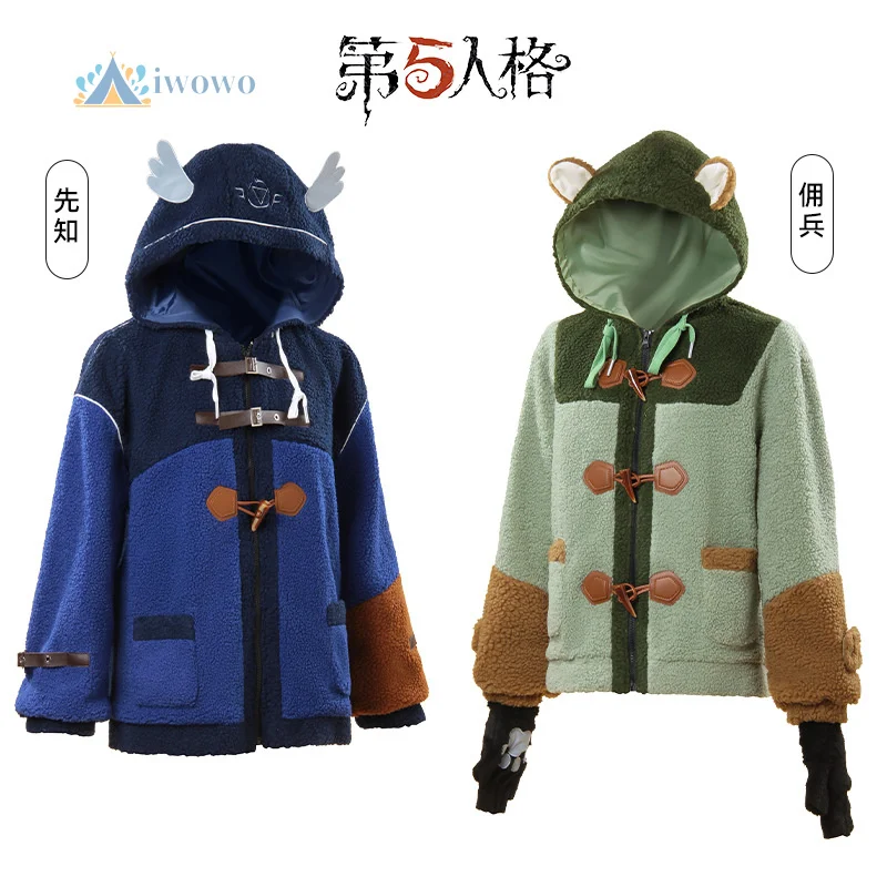 

Identity V Eli Clark Seer Mercenary Nabi Subedar Game Костюмы для косплея Плюшевое пушистое пальто Теплые женские и мужские костюмы на Хэллоуин и Рождество Cos