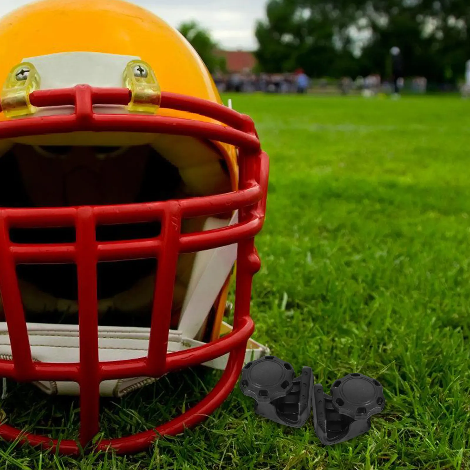 

1Pair Visor Fastener Clip for Football Sun Shield Goggles Mount Heavy Duty Protective Face Accessory Gear