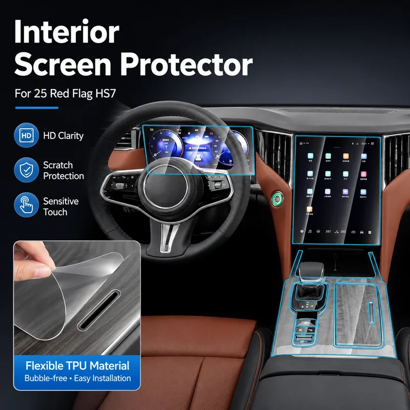 

Interior Screen Protector For 25 Red Flag HS7 High Definition TPU Film Car Accessories, Replacement Parts, Easy Installation