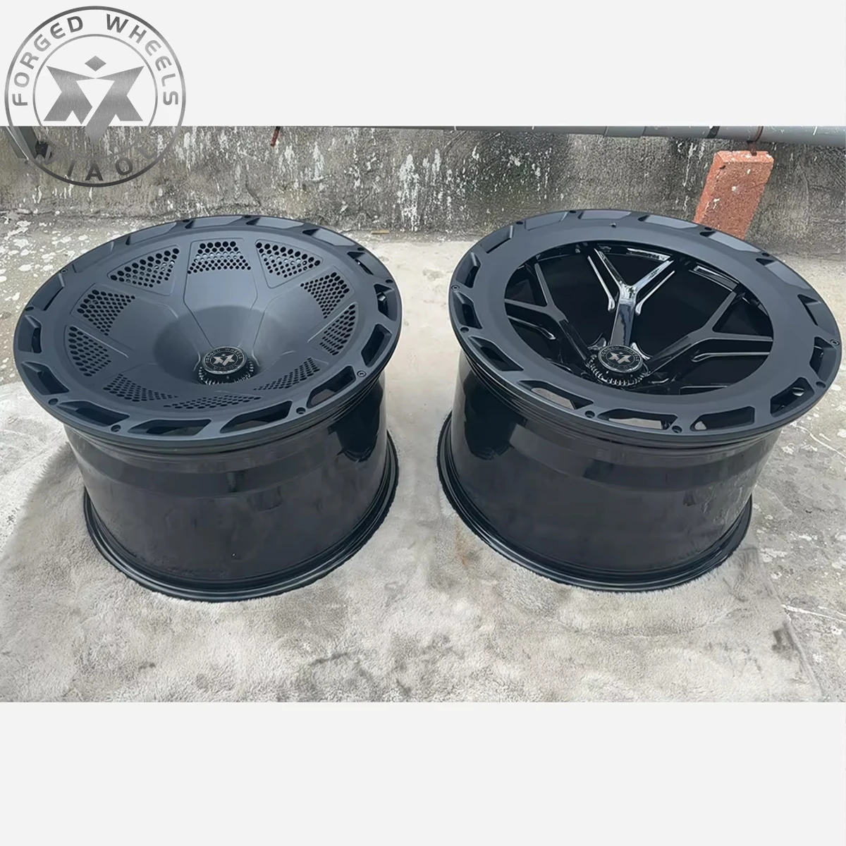 Viaol Motorsport Covers 18 19 20 21 22 Inch with PCD 5x120 5x114.3 5x120 Aluminium 3D Printed Turbo-fans Alloy Forged Car Wheels