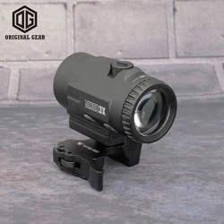 Optik v3xm 3x Lupe mit Schnell verschluss Flip Mount Arbeit mit Red Dot Visier Fit Weber Picatinny Schienen halterung für Airsoft