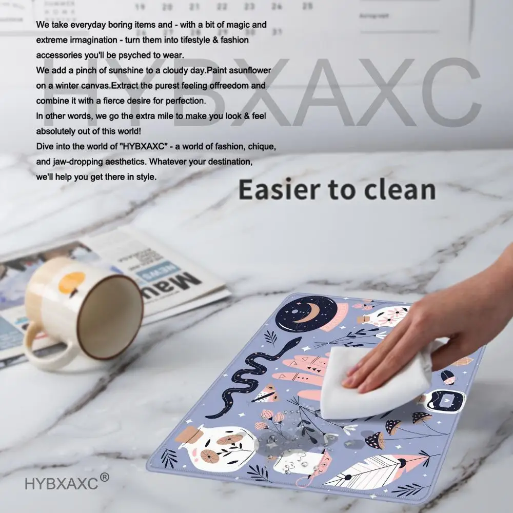 Hexen Katze Mond Tarot Kleine Gaming Maus Pad Computer Büro Mousepad Tastatur Pad Schreibtisch Matte PC Gamer Maus Matte Laptop Mausepad