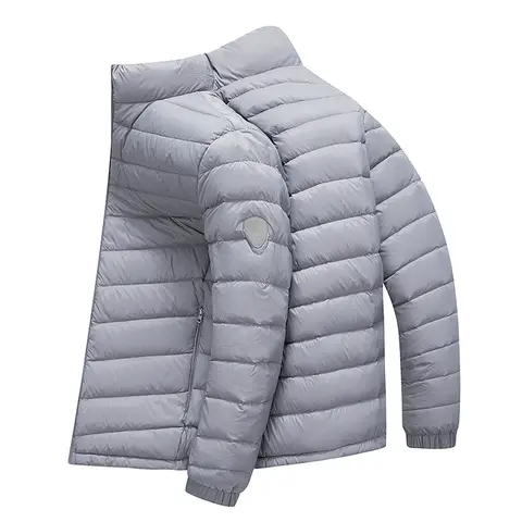 90 white duck down men's light and warm down jacket with a stand-up collar, fashionable and versatile autumn and winter coat