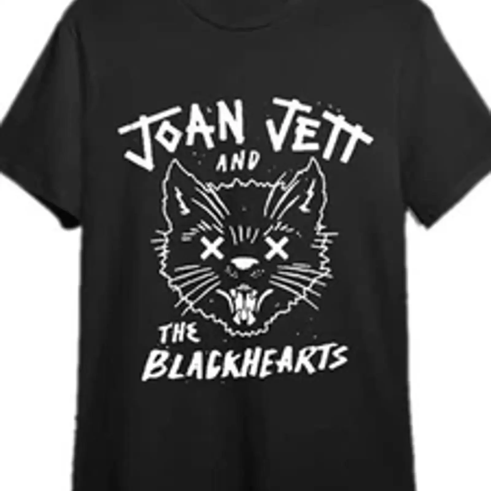 Футболка Joan Jett The Blackhearts из хлопка, классический крой, круглый вырез, винтажная, с эффектом потертости, модная, удобная, стильная, эластичная, мягкая