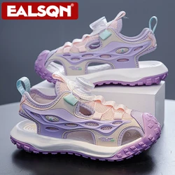 Kids Summer Shoes Girls Outdoor Protecting Toes Beach Sandal Water Shoes Casual Pink Non-slip Children Shoes Breathable Boys