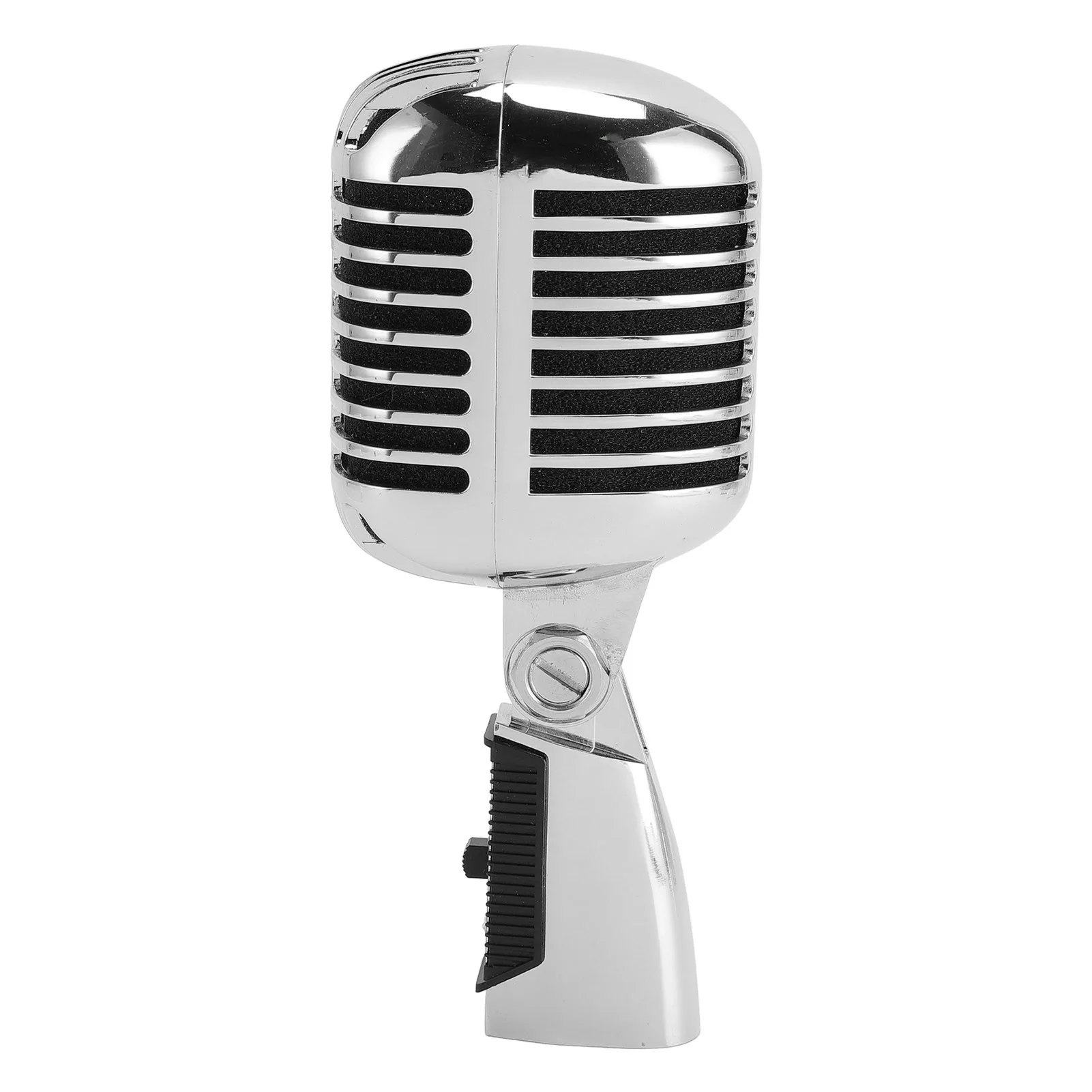 ميكروفون عتيق من سبائك الزنك رف دوار ذاتي الشد ميكروفون صوتي ديناميكي عتيق لـ KTV #6