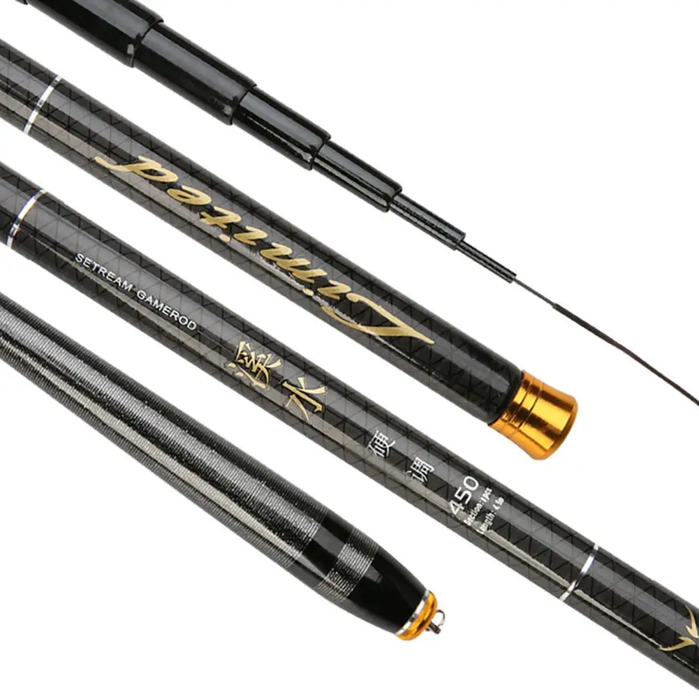 

Carbon Fiber Fishing Rod Telescopic Ultra-light Hard Pole For Stream Freshwater Fishing Pole 3.6M/4.5M/5.4M/6.3M/7.2M