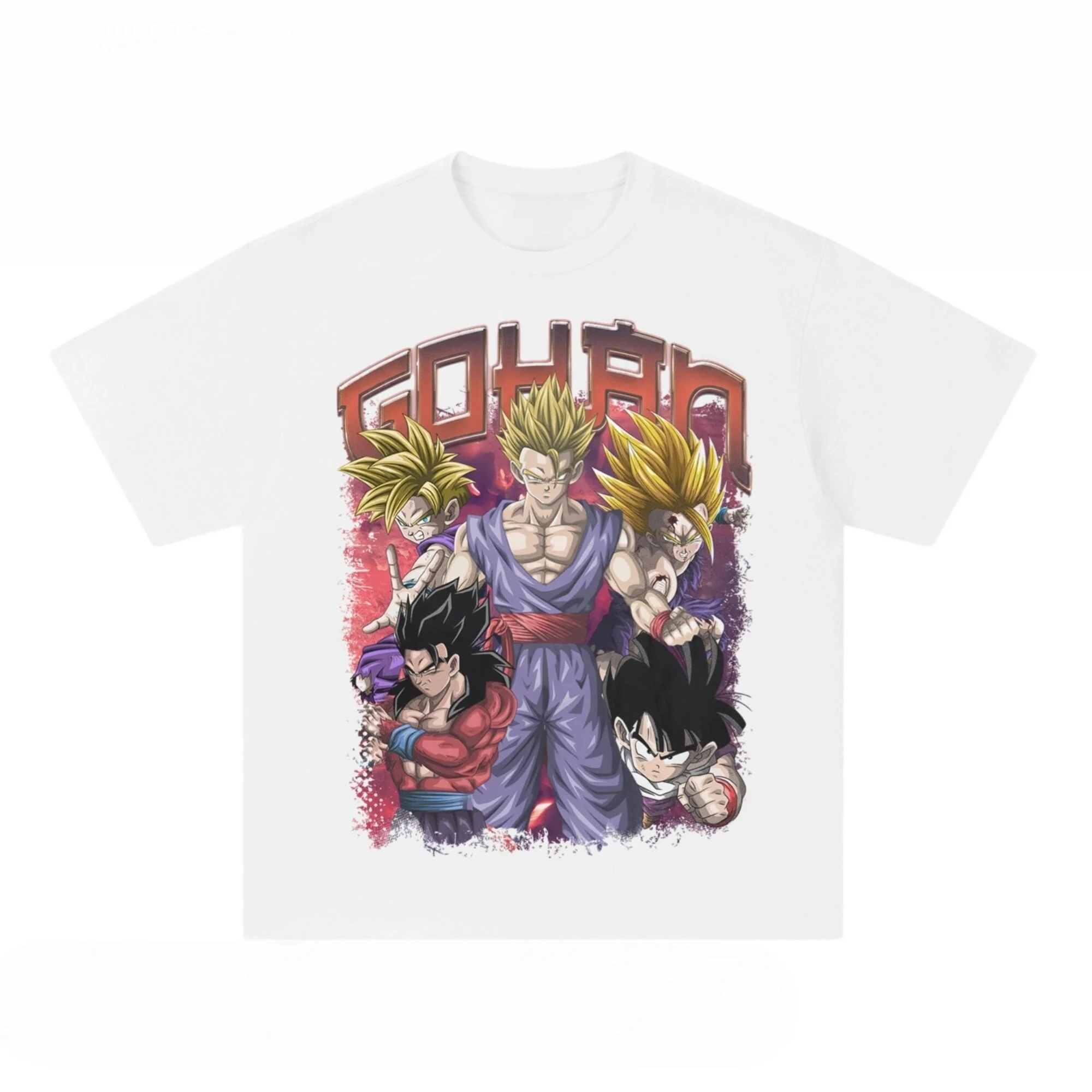 Camiseta de algodón holgada con estampado de colección completa de Dragon Ball Sun Wufan, estilo anime casual de manga corta, Verano 2026