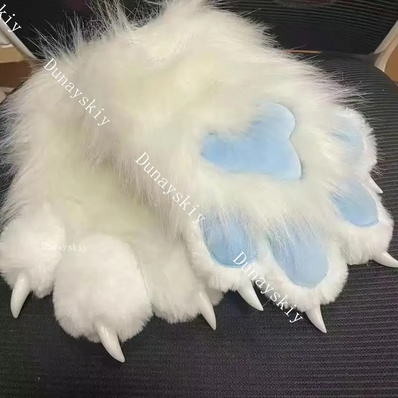 Fursuit Kigurumi Cat Paws Cartoon Plush Cat Cosplay Costume Nail Tiger Claws Full Finger Dropshipping