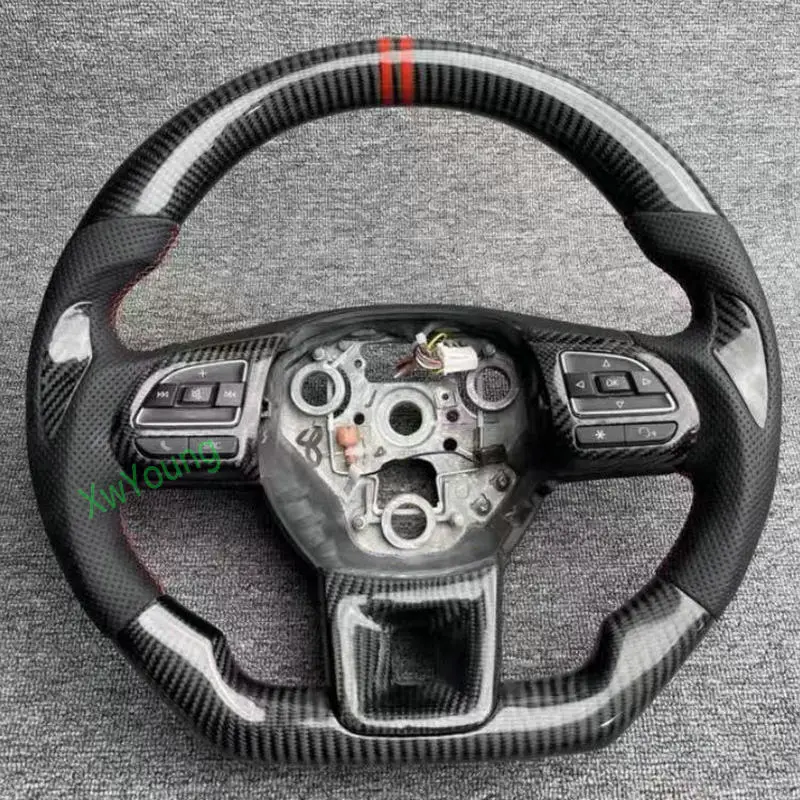 

For MG MORRIS-GARAGE ZS GS HS MG3 MG5 MG6 No Paddles 100% Real Carbon Fiber Car Steering Wheel