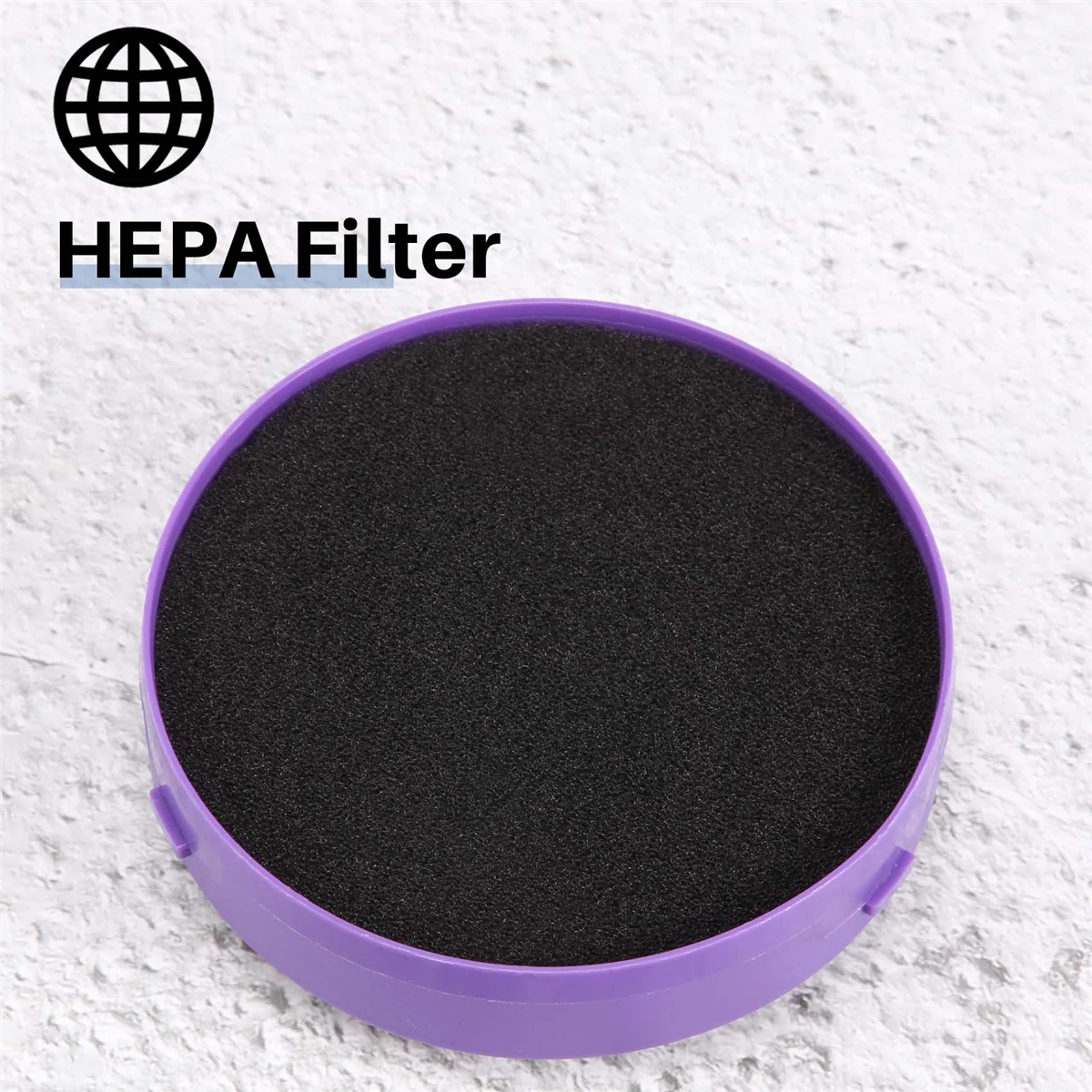 Vacuum Cleaner Accessories HEPA Filter Applicable for PUPPYOO D-526 WP526 Vacuum Cleaner Spare Parts, 2PCS