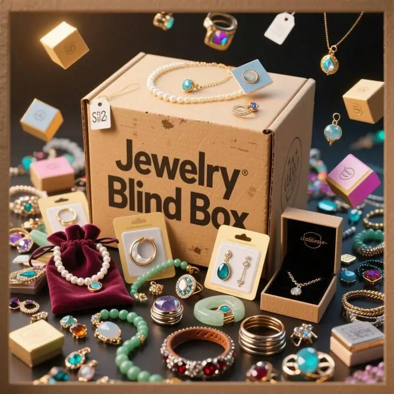 

Random 1/10/30/50 Pieces Calm Jewelry Pack Necklace Earrings Rings Bracelets Pendant Women Quiet Gift