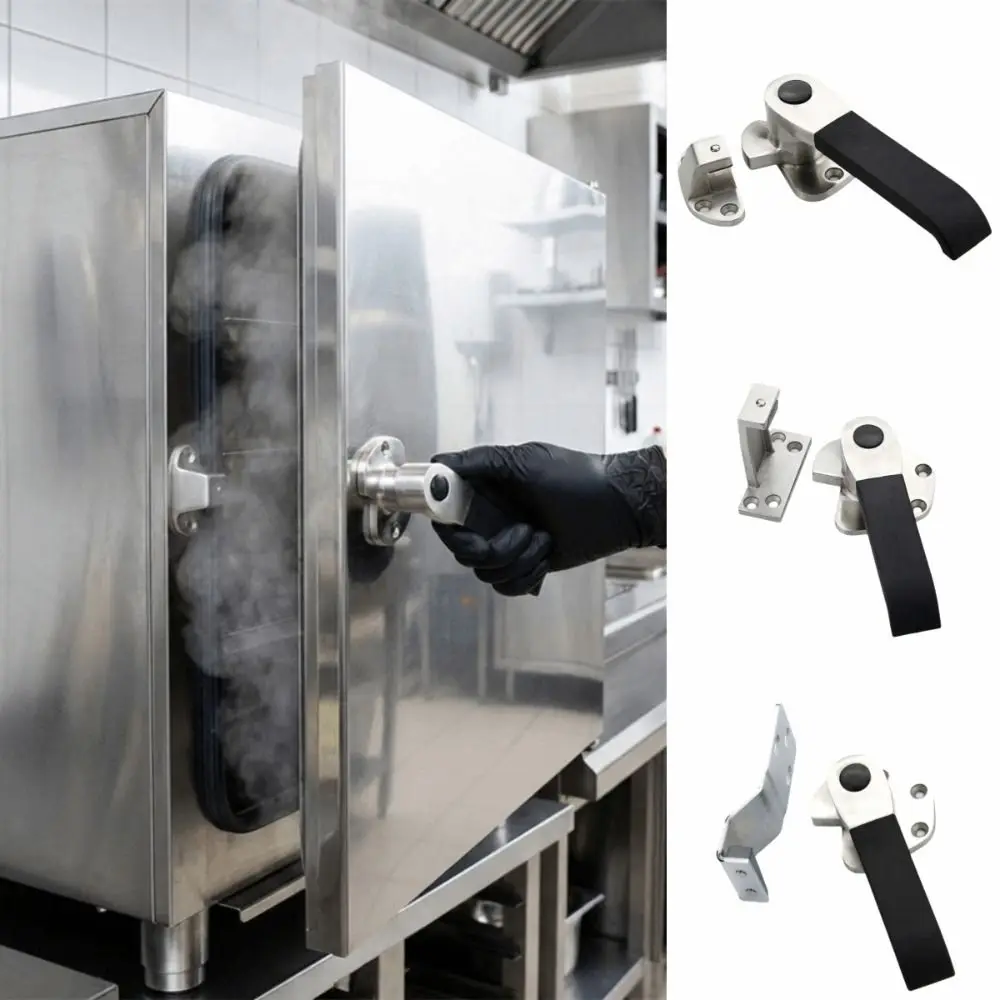 

Нержавеющая сталь ‌ Ручка для паровой печи, плоская, усиленная, для парового шкафа, ручка-защелка для холодильной камеры, кухонные аксессуары