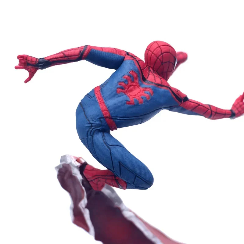 Marvel Spider Man 1/10 Action Figure เดสก์ท็อปตกแต่งของเล่นตกแต่งห้องเด็กวันเกิดคริสต์มาสของขวัญ