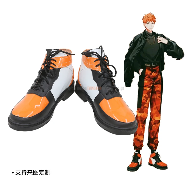 

Hypnosis Mic -Division Rap Battle Busujima Meisonriō Anime Characters Shoe Cosplay Shoes Boots Party Costume Prop