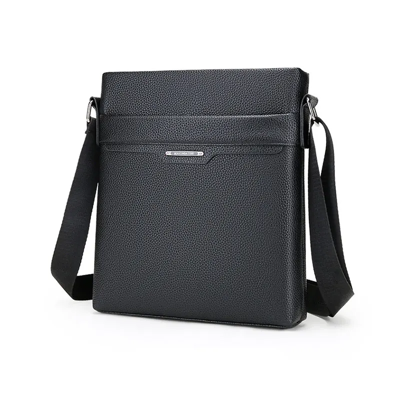 1PC New Fashion Men\'s Shoulder Backpack Handsome and Versatile Trendy Simple Business Casual Crossbody Bag Flat Bag