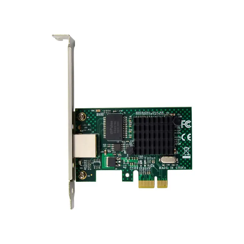 Scheda di rete gigabit a porta singola PCIE, scheda di rete server Broadcom BCM5751, scheda di rete ad alta velocità per computer desktop pci-e